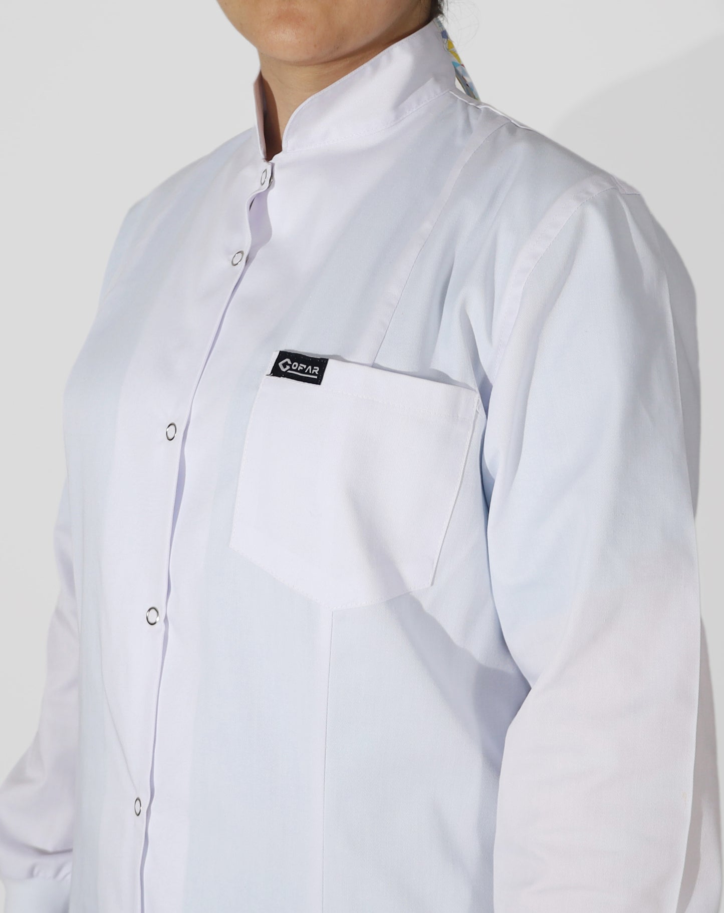 Blouse médicale col chemisier
