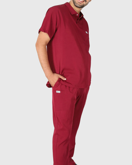 Tenue de bloc DM25H Homme - Grenat