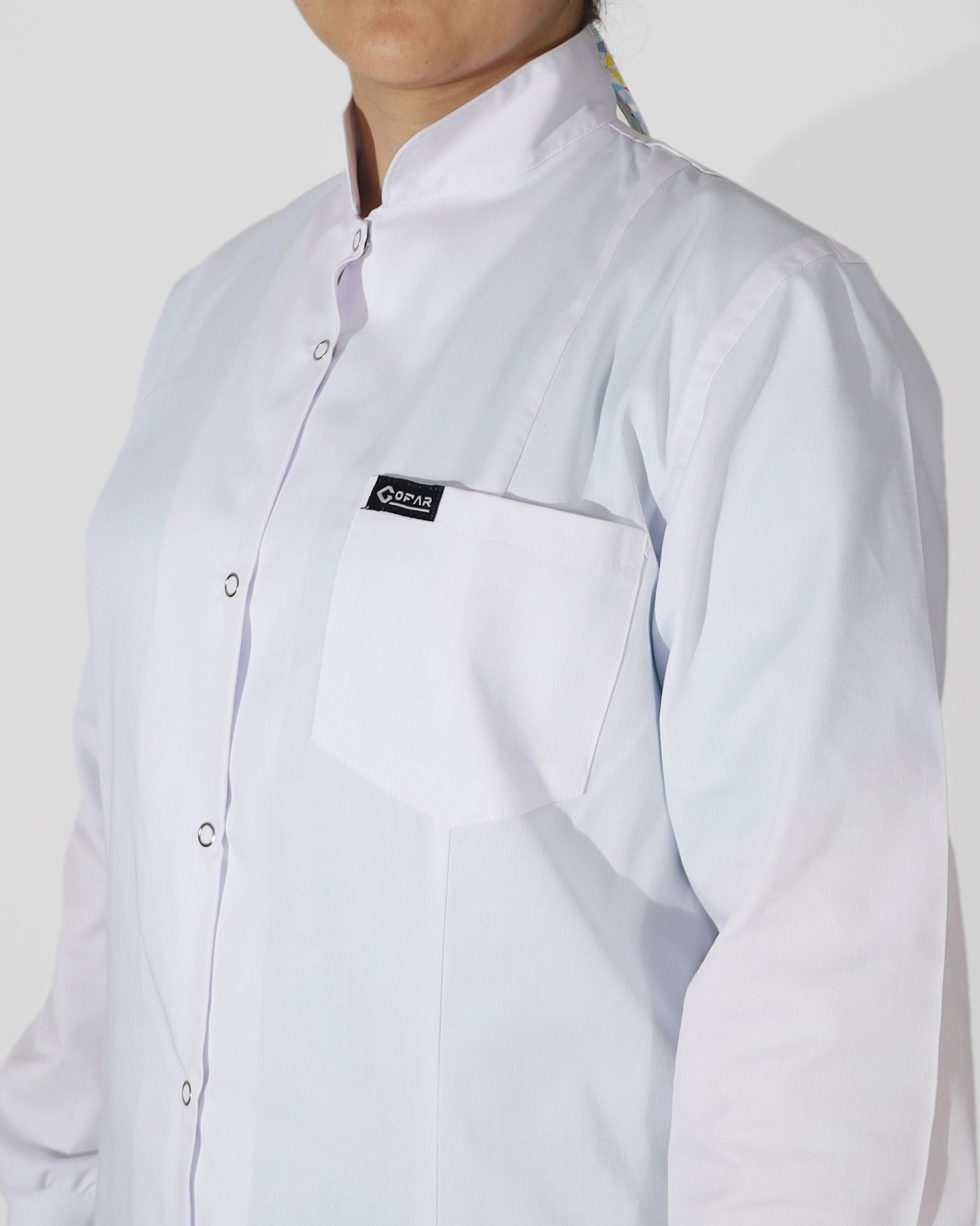 Blouse Médicale Col Chemisier Homme