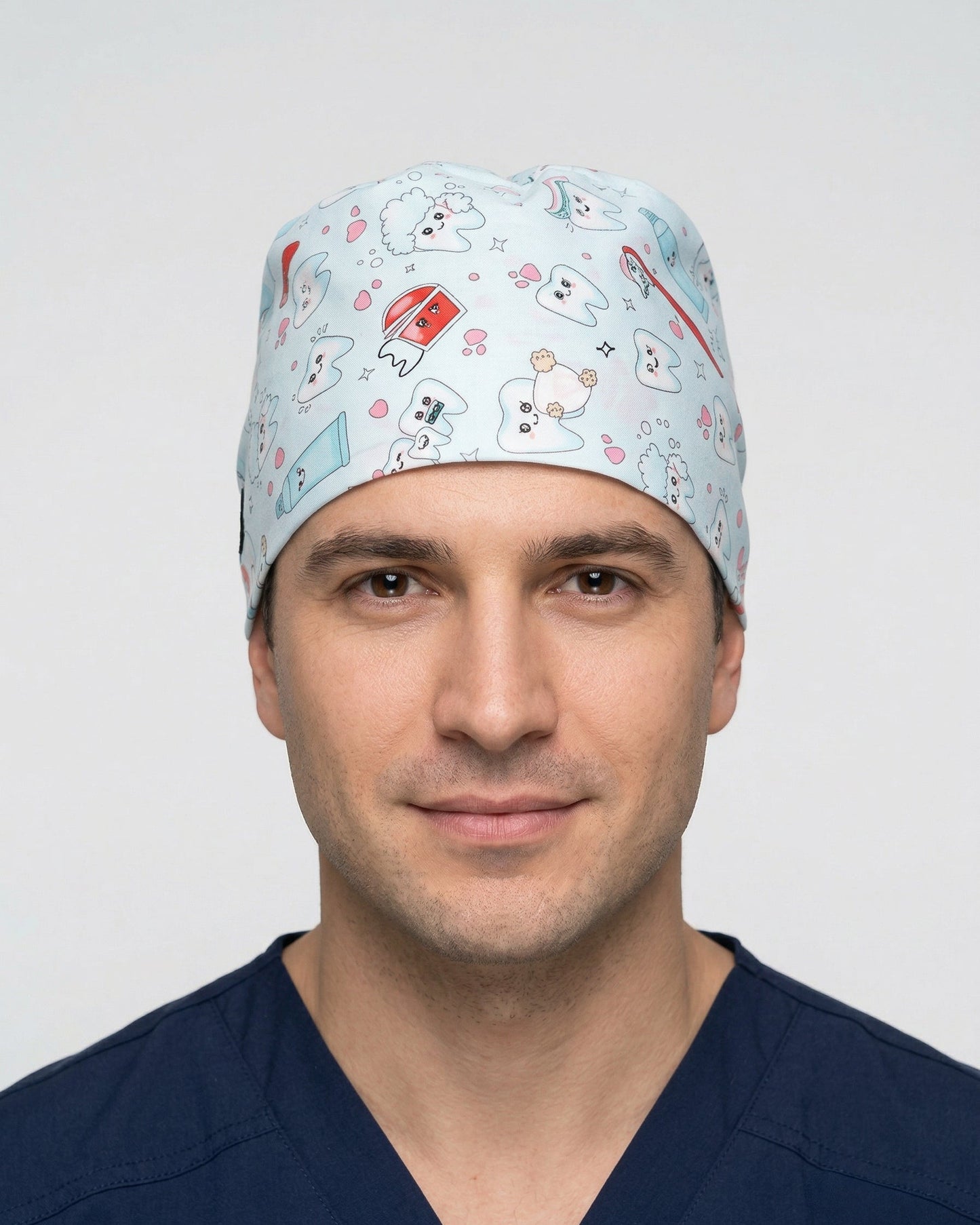Calot Chirurgical – Motifs Dentaires (Nœud Ajustable)