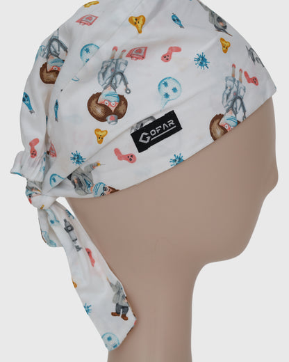 Calot Chirurgical – Motifs Médicaux (Nœud Ajustable) — vue 3