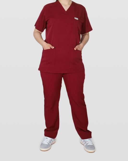 Tenue de bloc DMV25 femme - Grenat