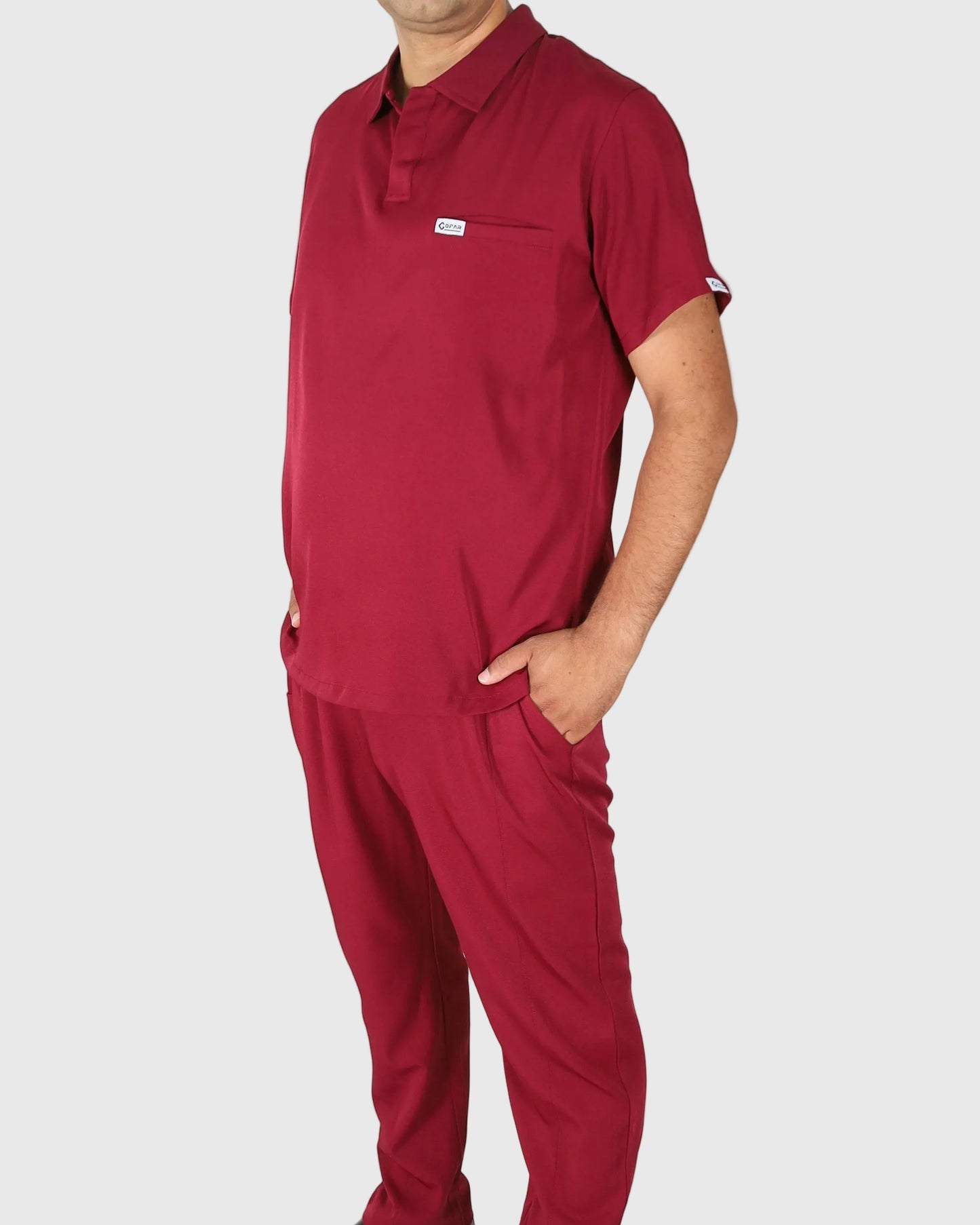 Tenue de bloc DM25H Homme - Grenat