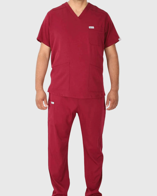 Tenue de bloc DMV25H Homme - Grenat